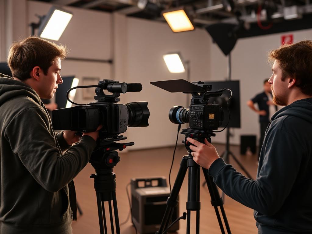 Film & Video Production students collaborating
